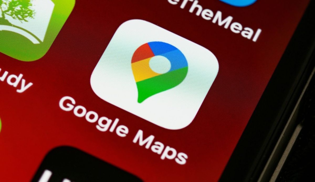 Google Maps app icon on smartphone screen