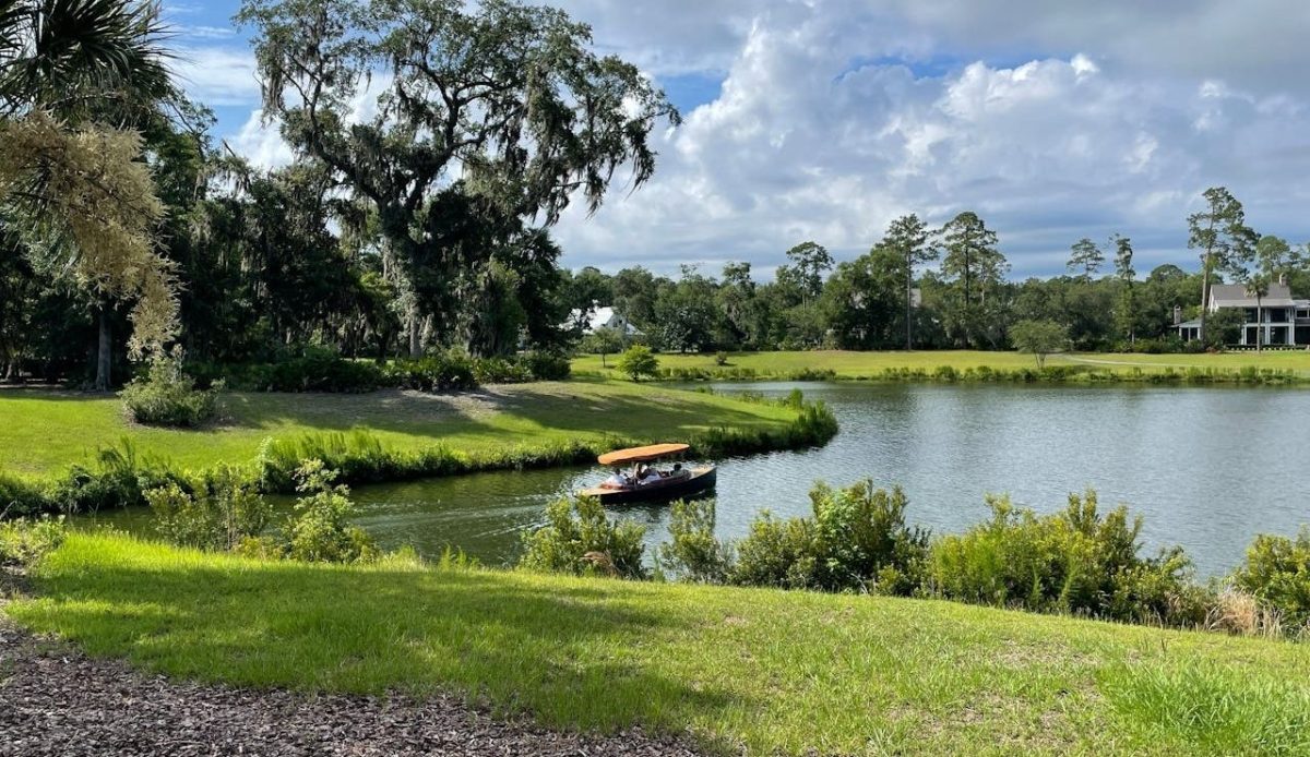 People Riding a Boat on a Lake Bluffton, SC, United States 