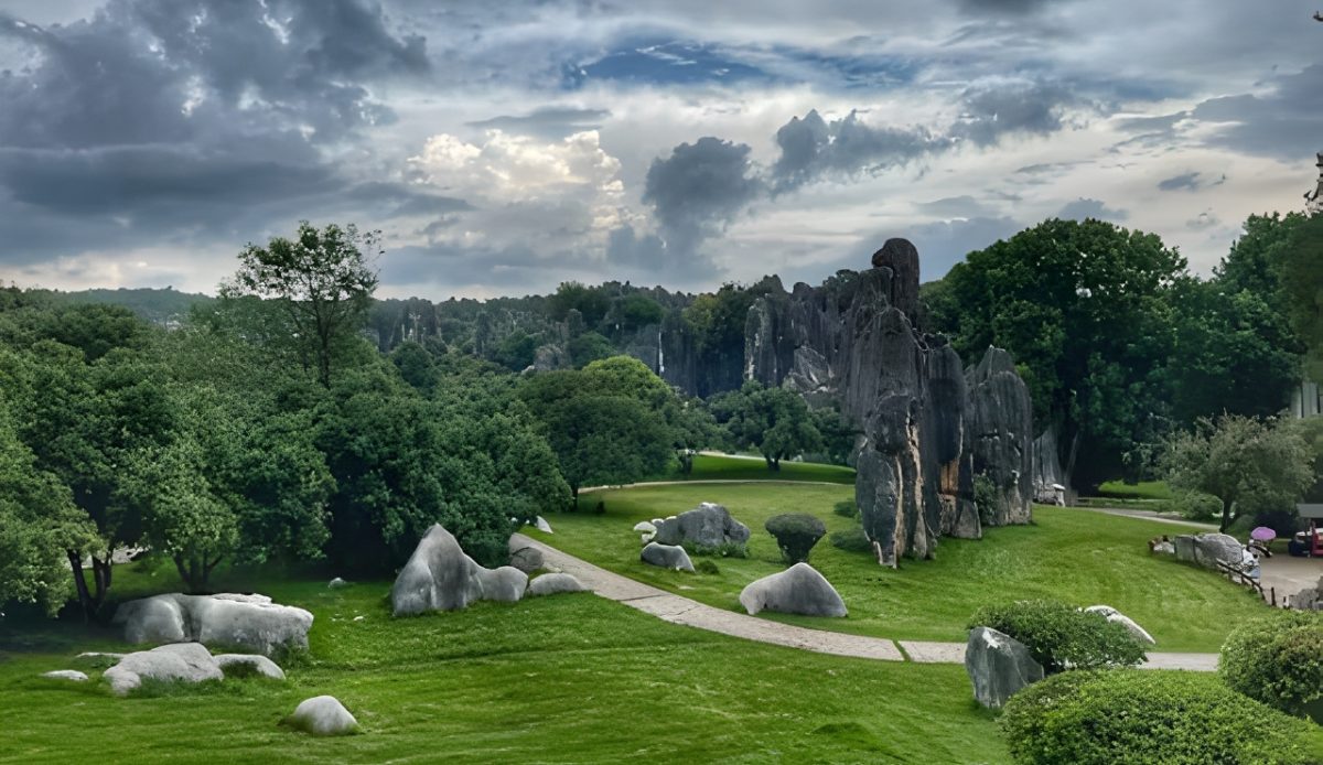 Aurora over Limestone, Maine with snowy fields and night sky 
