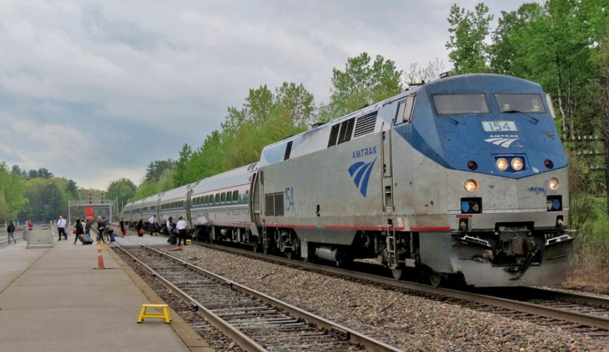 10 Scenic US Train Rides That Bring Back the Golden Age of Travel 7 Amtrak’s Adirondack train at Saratoga Springs Rail Station in Saratoga Springs, New York, United States