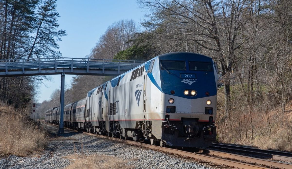 10 Scenic US Train Rides That Bring Back the Golden Age of Travel 5 Amtrak’s northbound Crescent train traveling through rural Georgia, United States
