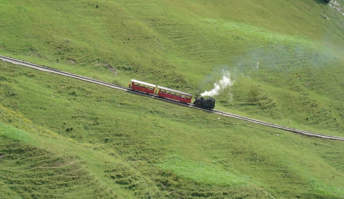 10 Everyday American Phrases That Came From Railroads 2 Brienz Rothorn Bahn ascending Brienzer Rothorn in the Swiss Alps