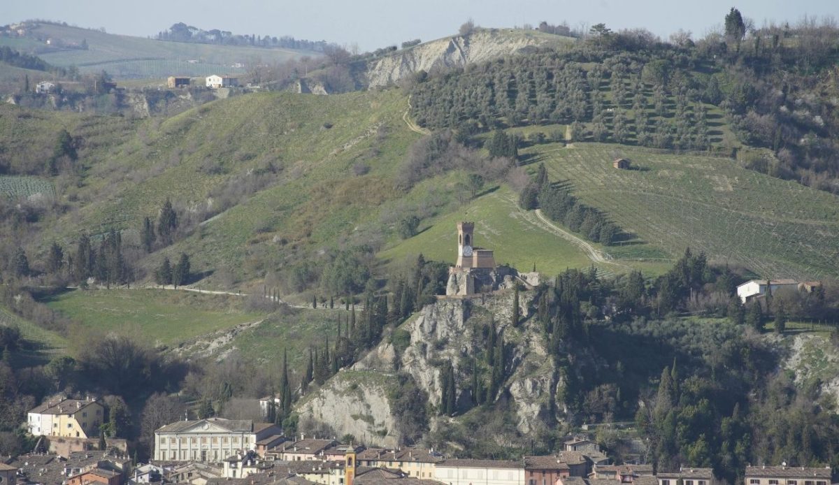 Brisighella village and the Clock Tower, Emilia-Romagna