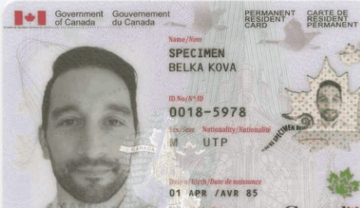 Canadian Permanent Resident card