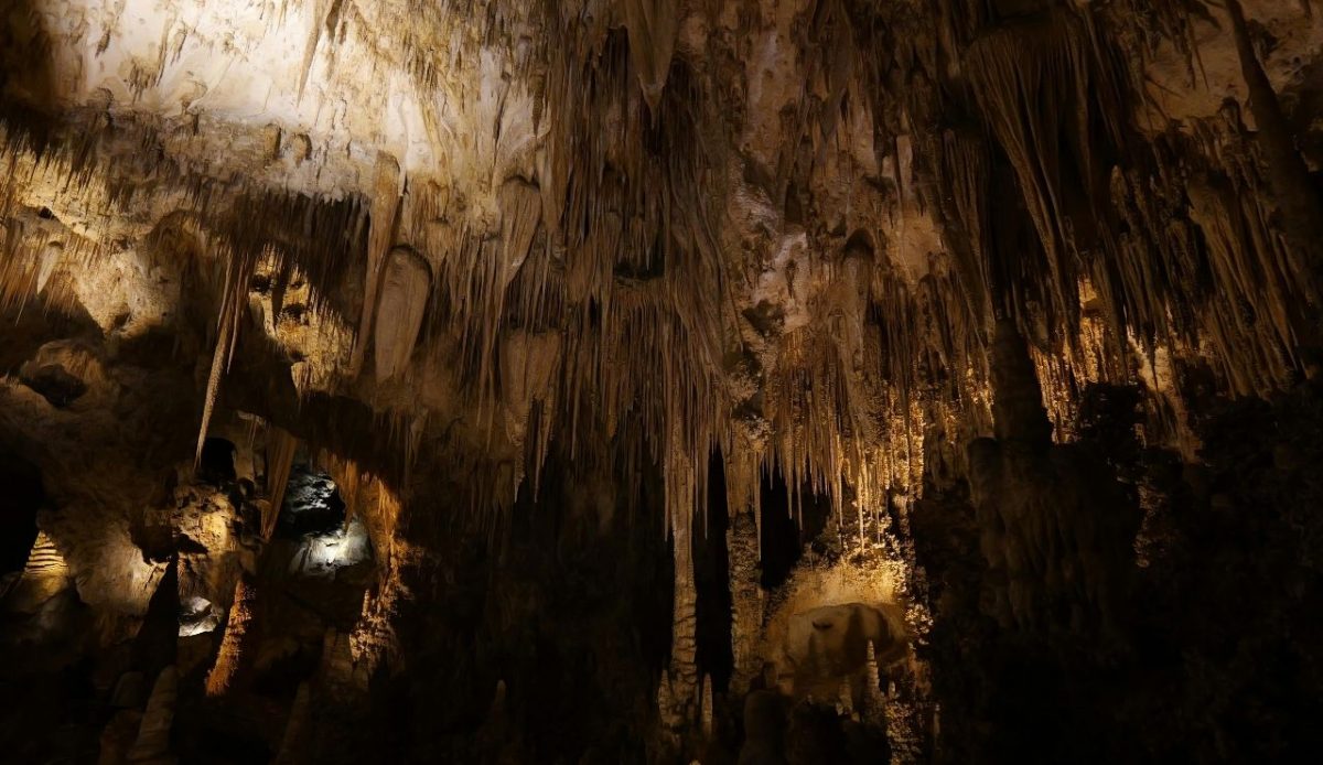 Cave Interior of Carlsbad Caverns National Park, New Mexico, USA   