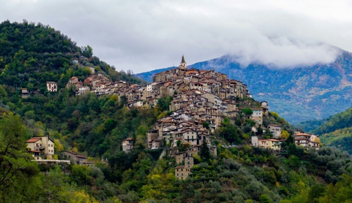 Ceriana village in Liguria, Italy