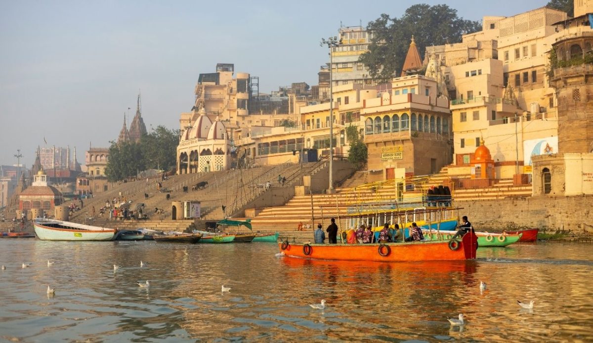 Ghats of Varanasi on the Ganges River