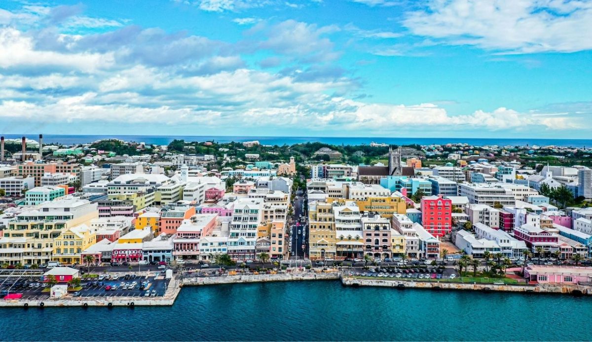 Hamilton waterfront, Bermuda