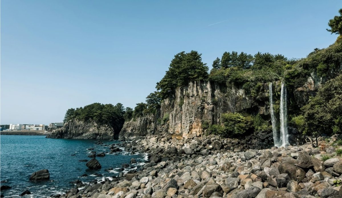 Jeongbang Waterfall, South Korea Kharl 
