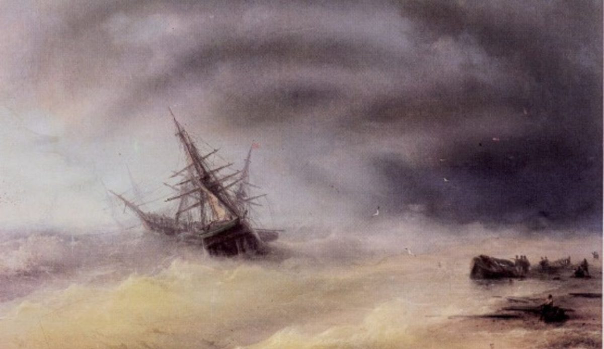 7 Ghost Ships Still Spotted Along The World’s Coastlines 4 Lady Lovibond Ivan Aivazovsky