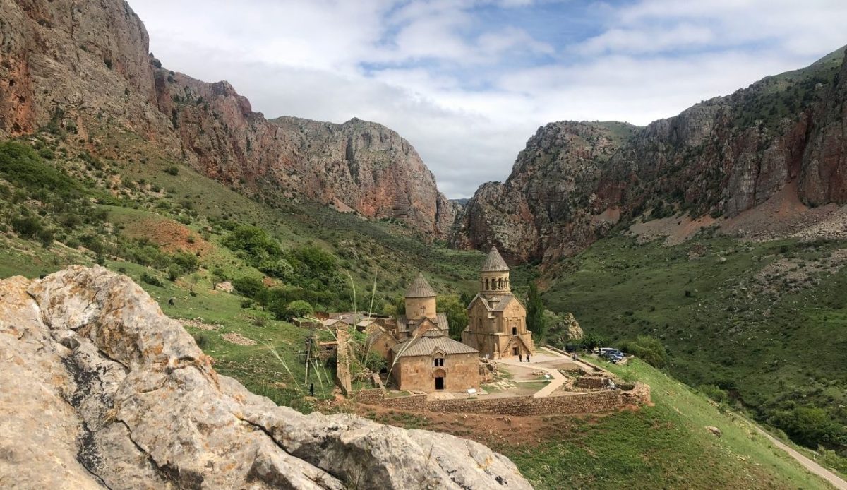 Noravank Monastery in a mountain gorge, Armenia