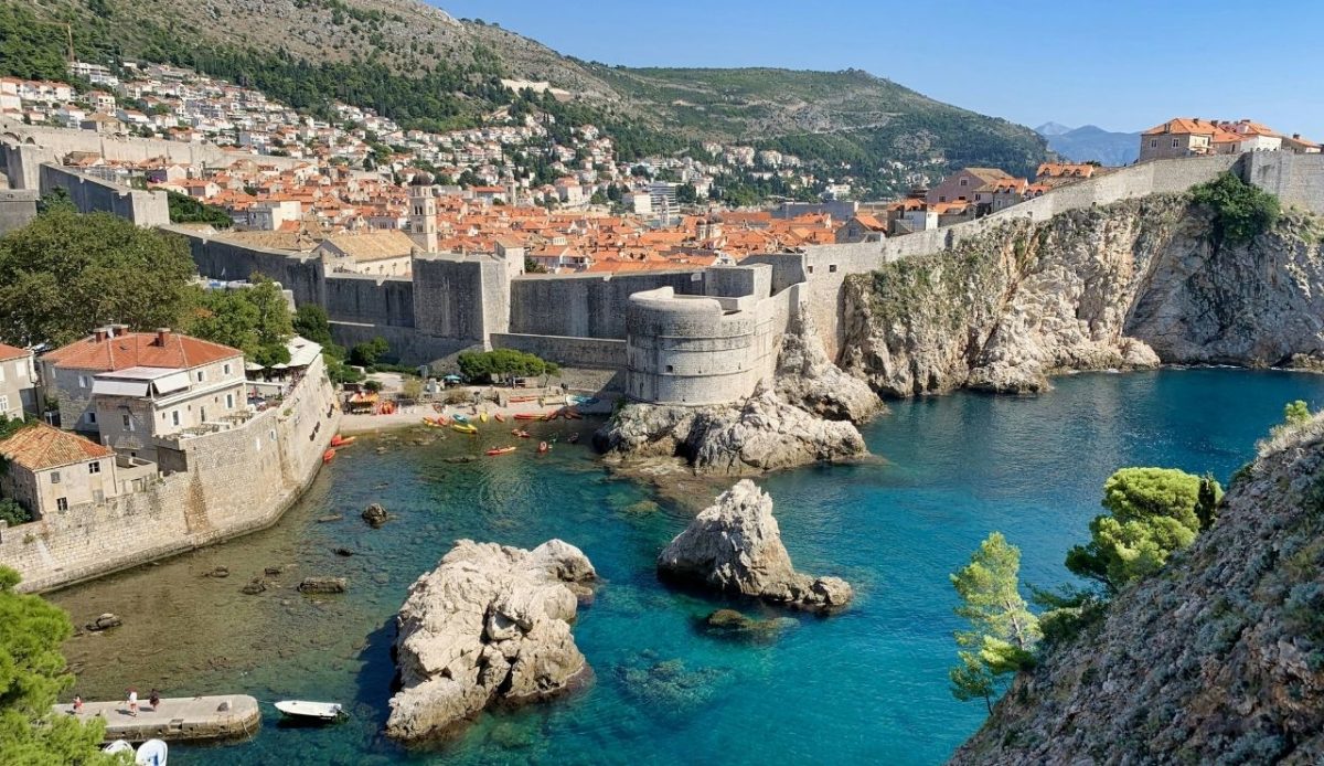 Old Town walls and coast, Dubrovnik, Croatia