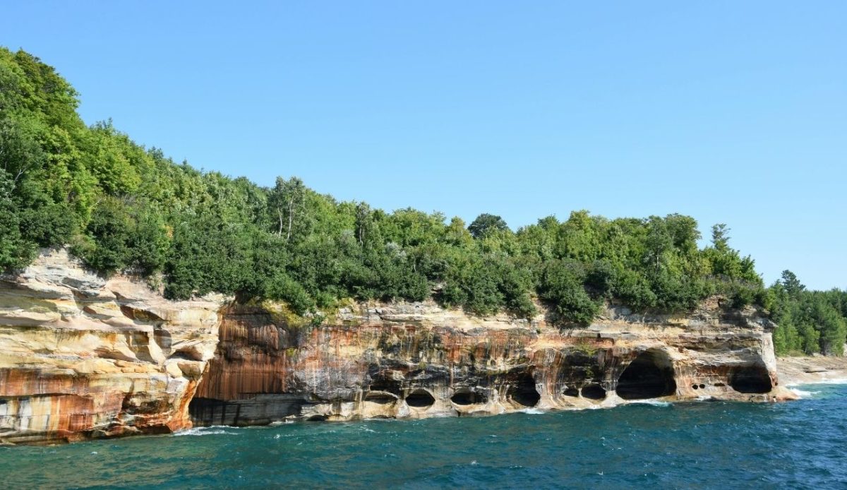 10 Fall Activities Across the US to Enjoy in 2025 6 Pictured Rocks National Lakeshore cliffs, Munising, Michigan, United States
