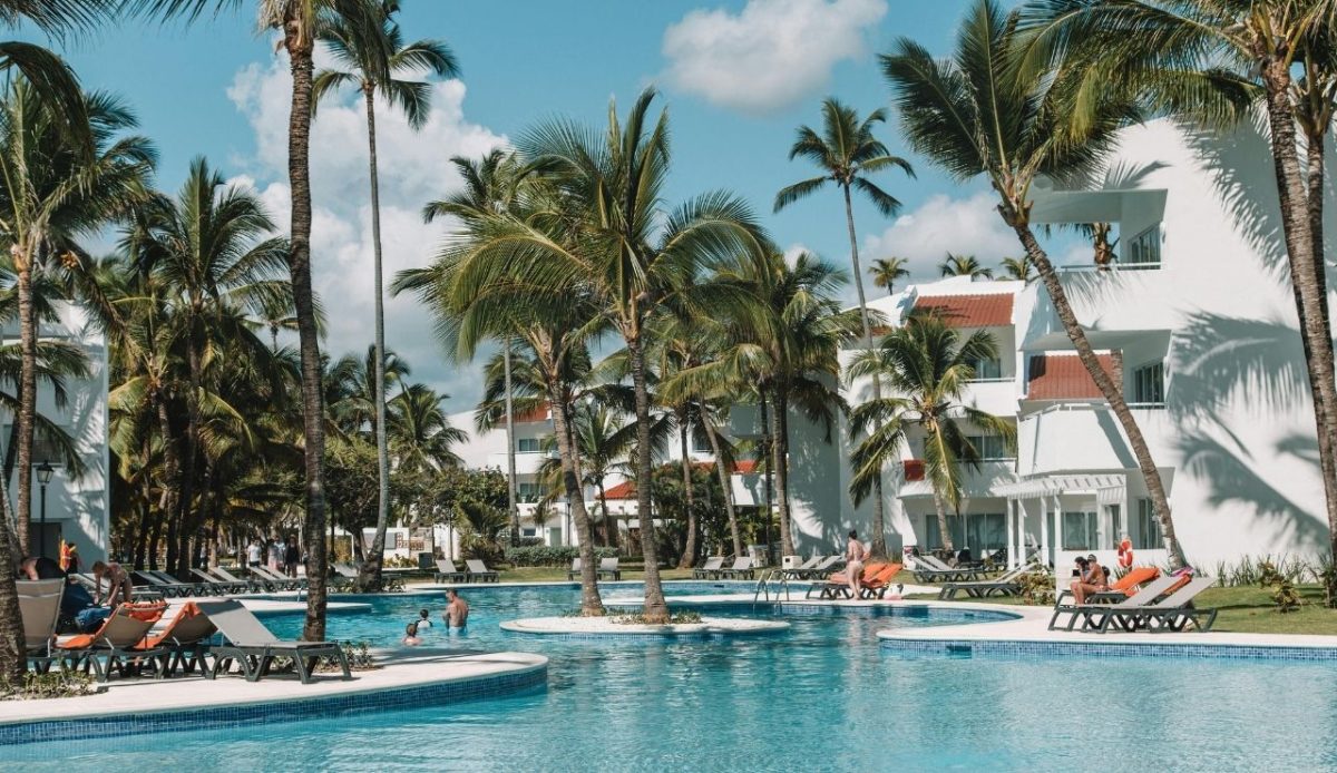 Poolside view at Whala!Bávaro Resort in Punta Cana, Dominican Republic