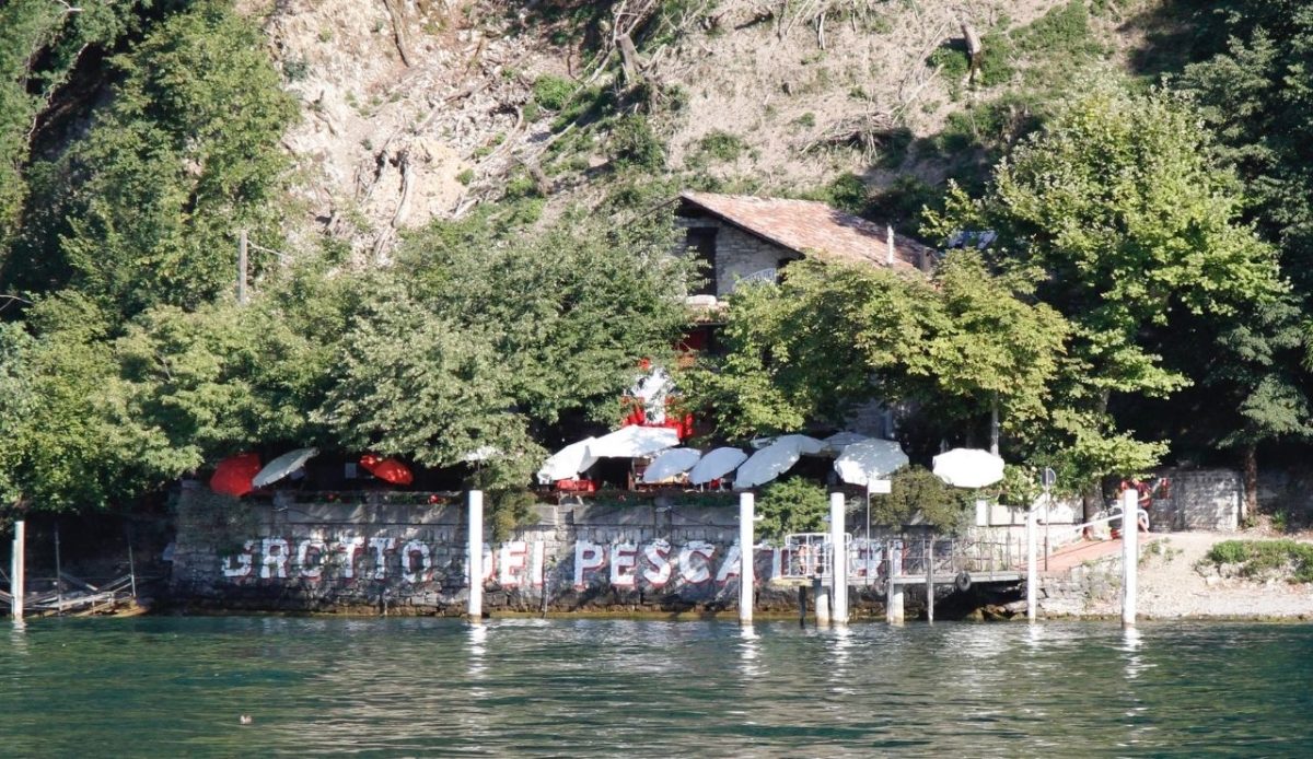 10 Remote Restaurants Around the World Worth the Journey 10 Ristorante Grotto dei Pescatori, Lake Maggiore, Italy