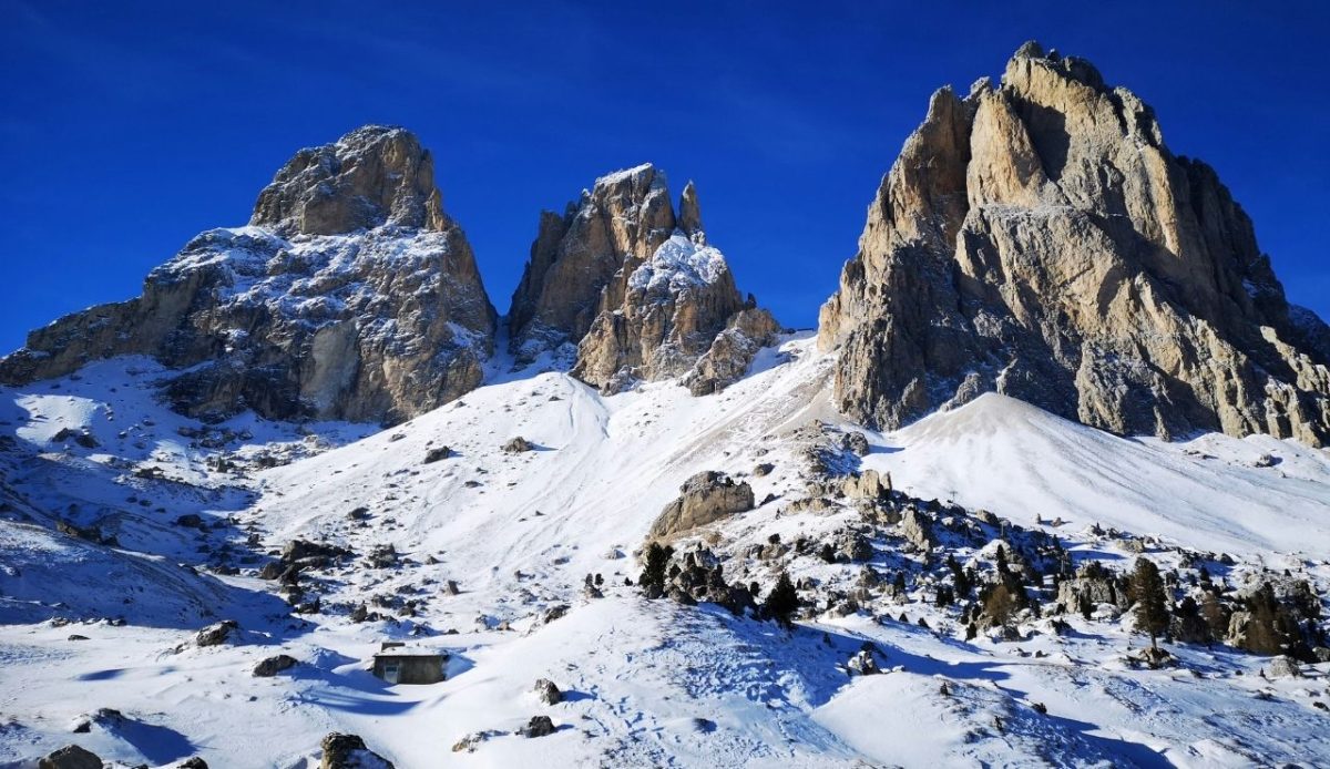 10 Best Ski Resorts in Italy Every Skier Should Visit 6 Snow-covered Sella Group peaks near Passo Gardena, Alta Badia, South Tyrol, Italy
