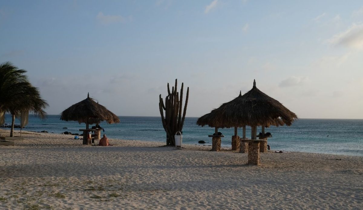 Sunset at Arashi beach, Aruba 