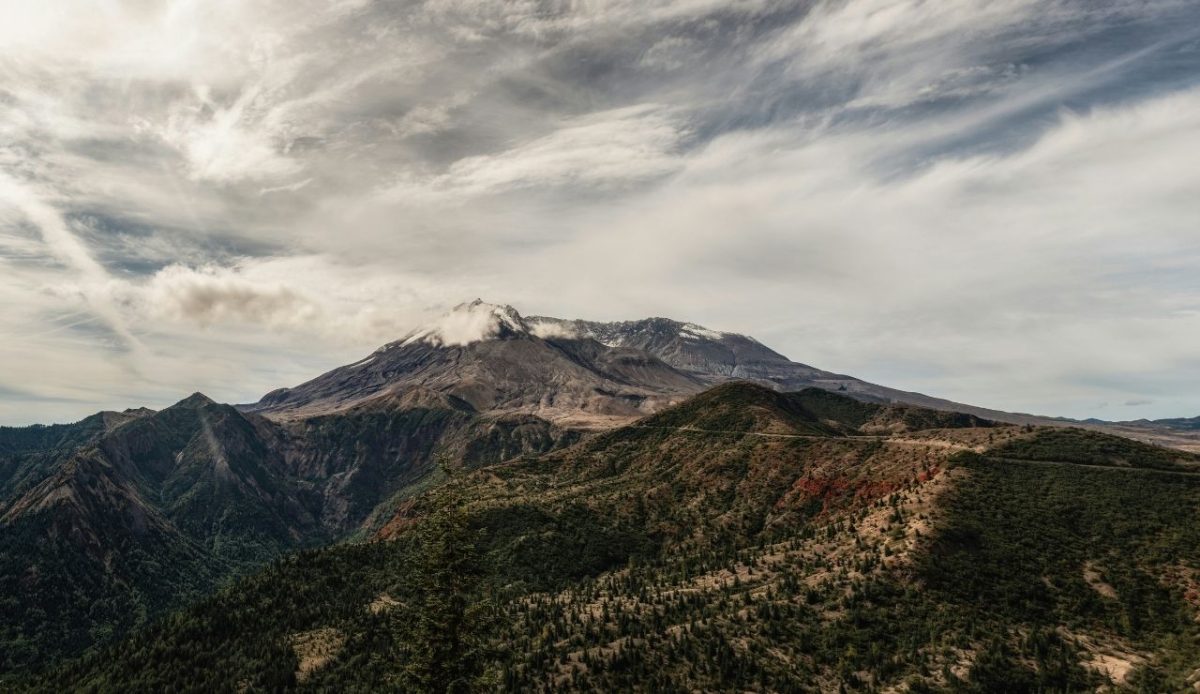 The Northeast side of Mount St Helens Volcanic Monument        