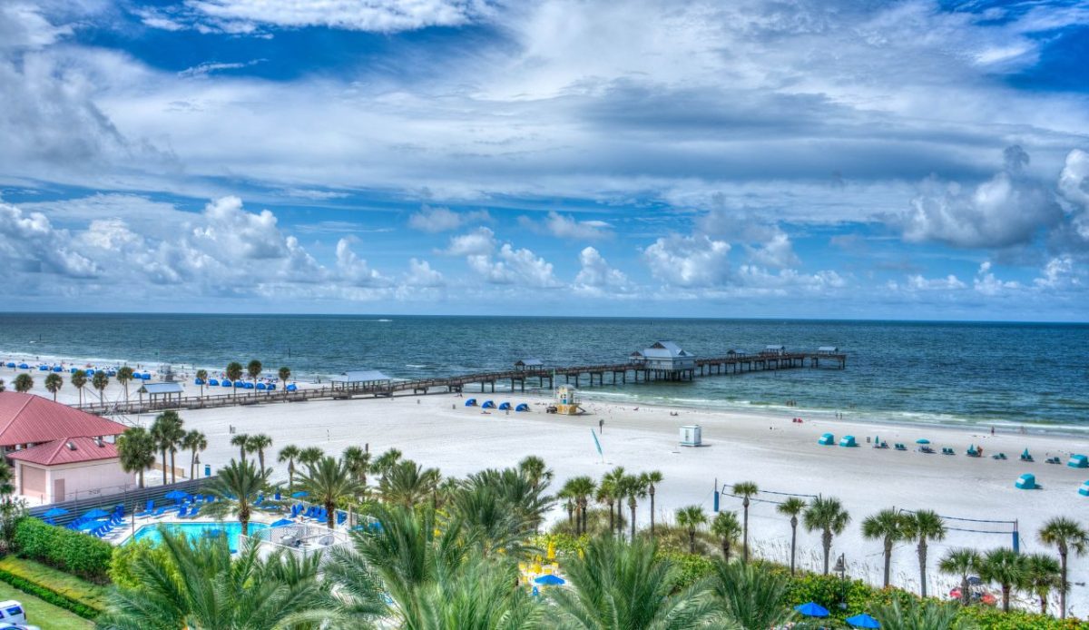 Beach walk and palm trees on South Beach, Miami Beach, Miami, Florida,  United States of America, North America Stock Photo - Alamy, image size:1200x694