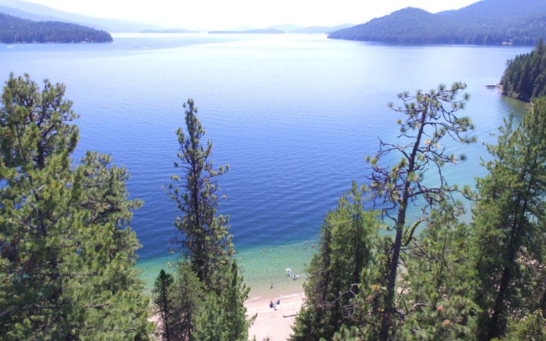 The hidden Idaho lake with Caribbean-blue water and mountain views