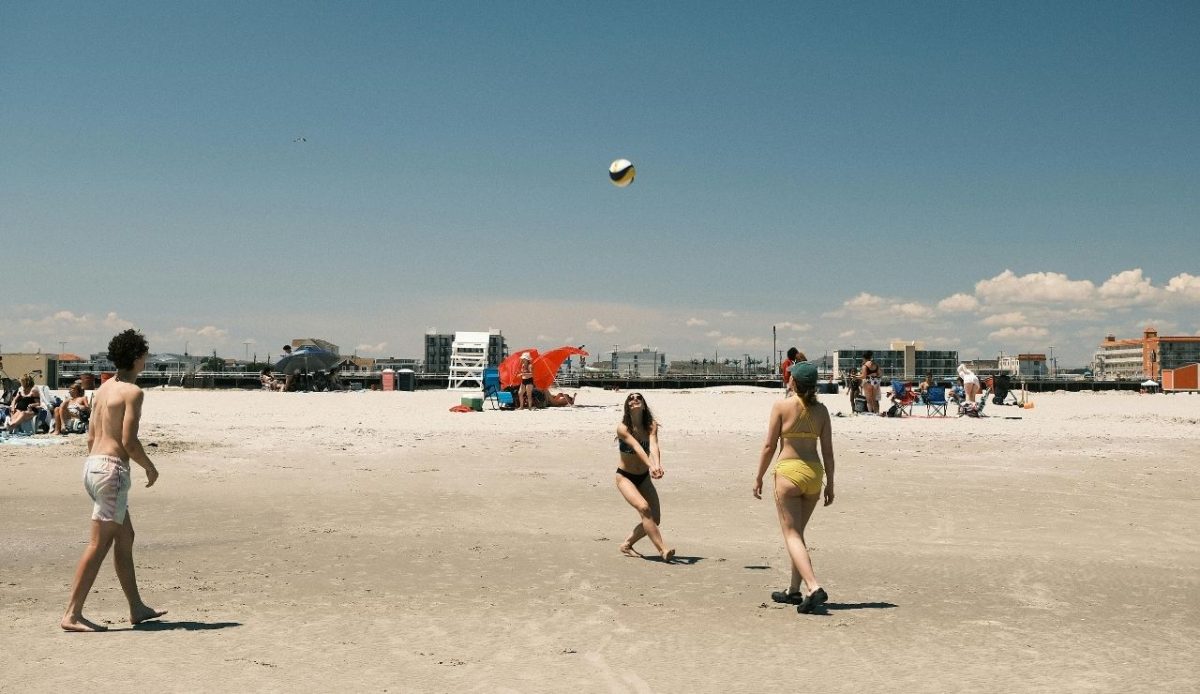 Beach Volleyball Game at Cape May, New Jersey 