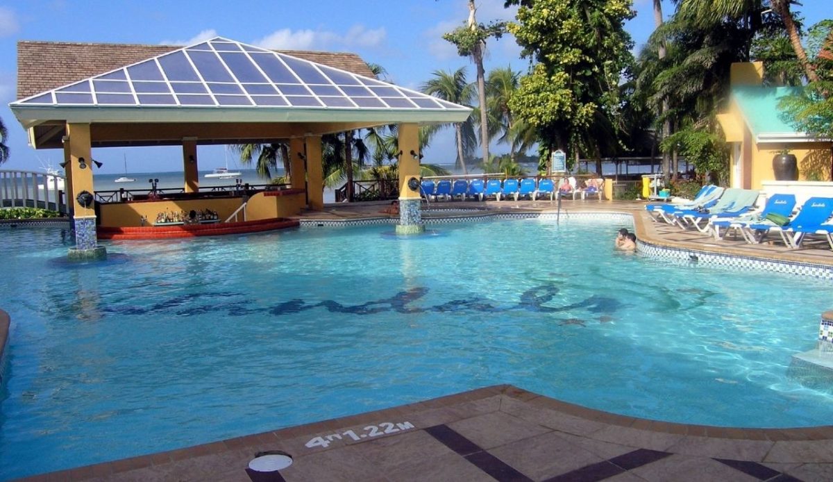 9 Luxury All-Inclusive Resorts To Experience In Barbados 1 main pool at Sandals, Negril
