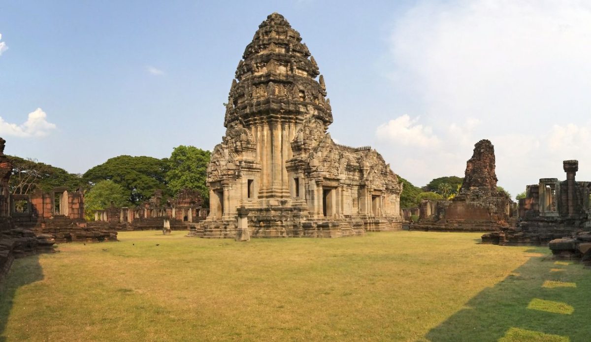 Phimai historical park, Nakhon Ratchasima, Thailand the Central Sanctuary in the Inner Enclosure as seen from the north-west.     