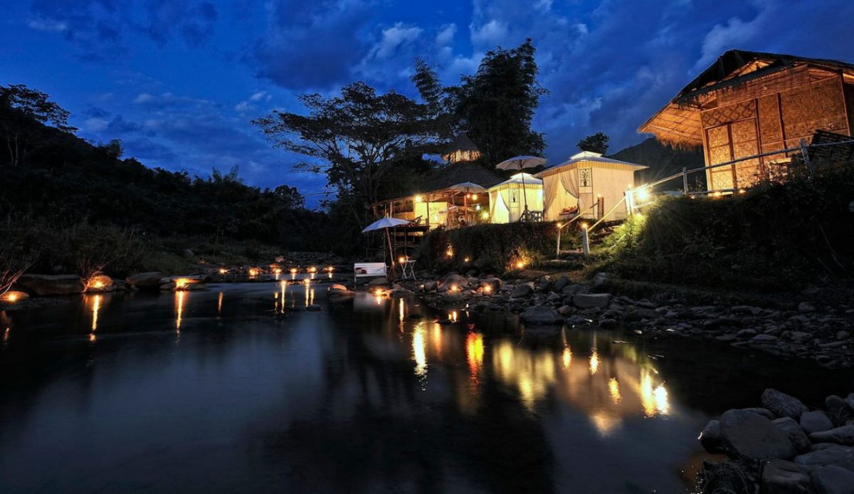 A resort by the river in Bo Kluea
