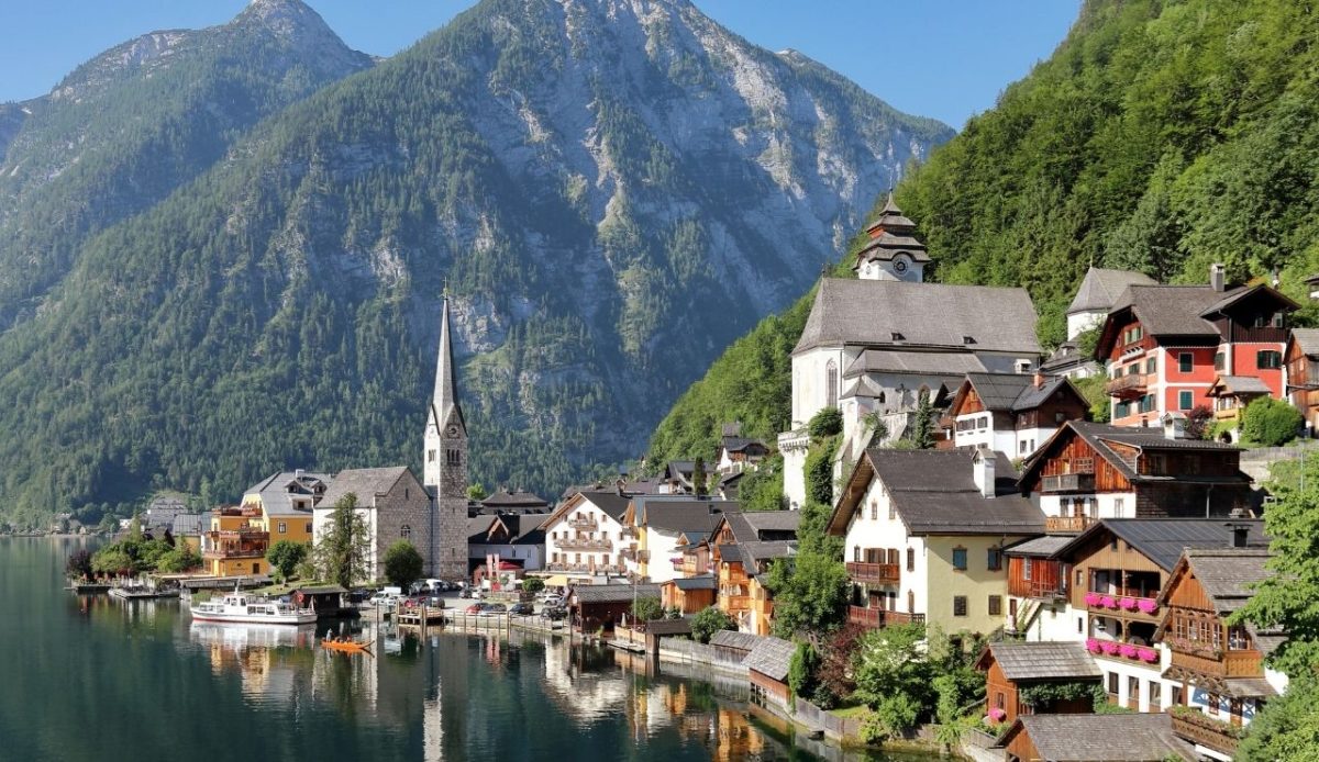 10 Central European Towns So Beautiful They Belong on a Postcard 1 Northeast view of Hallstatt, Upper Austria