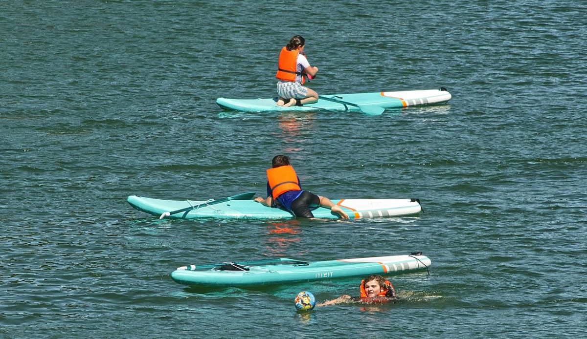 Rafting at Pont Maunoury, Lagny-sur-Marne, France
