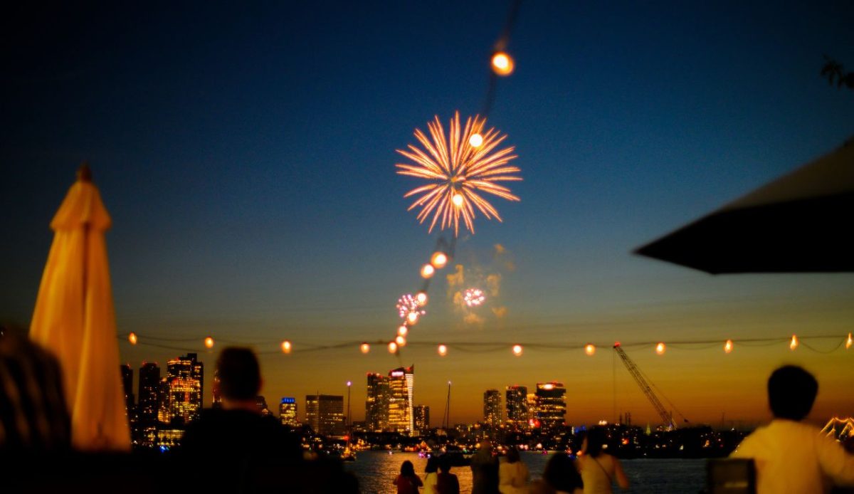 Fireworks Charles River Esplanade, Boston,  Massachusetts           