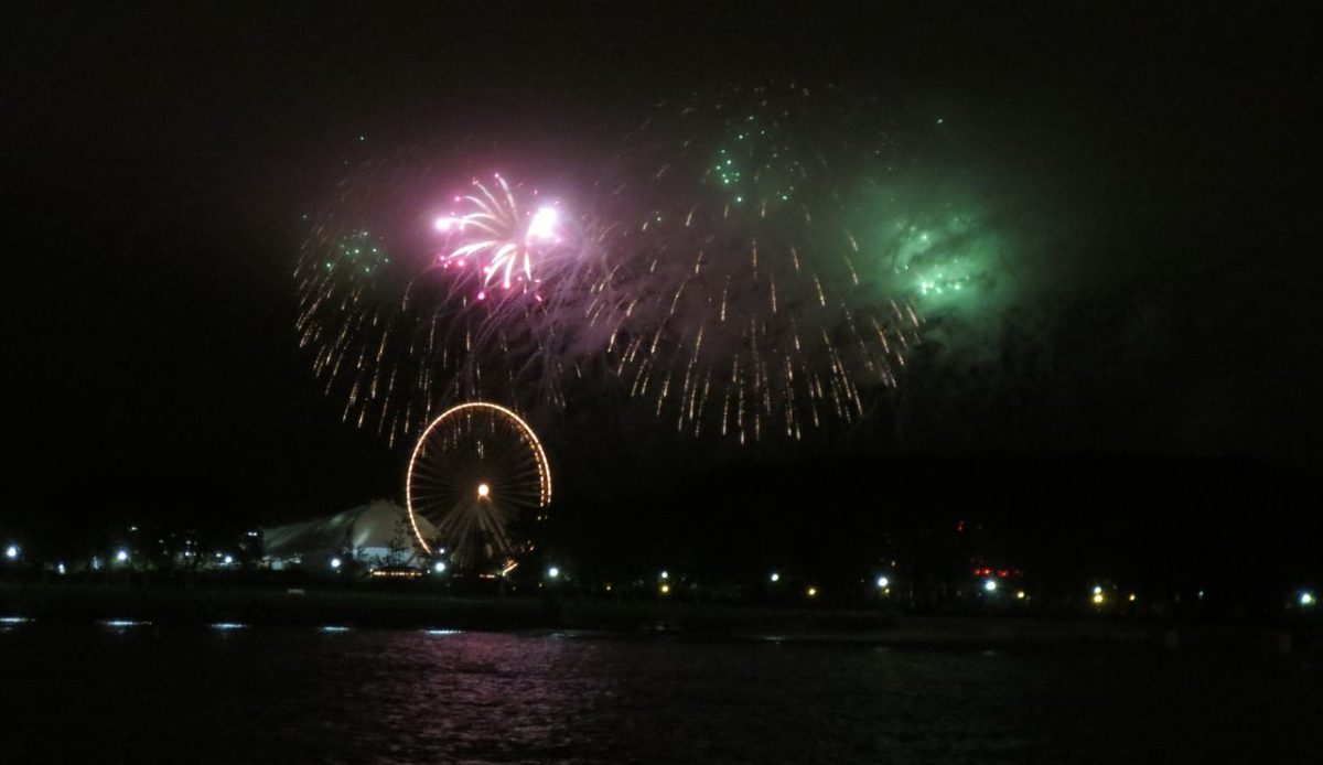 Fireworks at Navy Pier,Chicago, Illinois          
