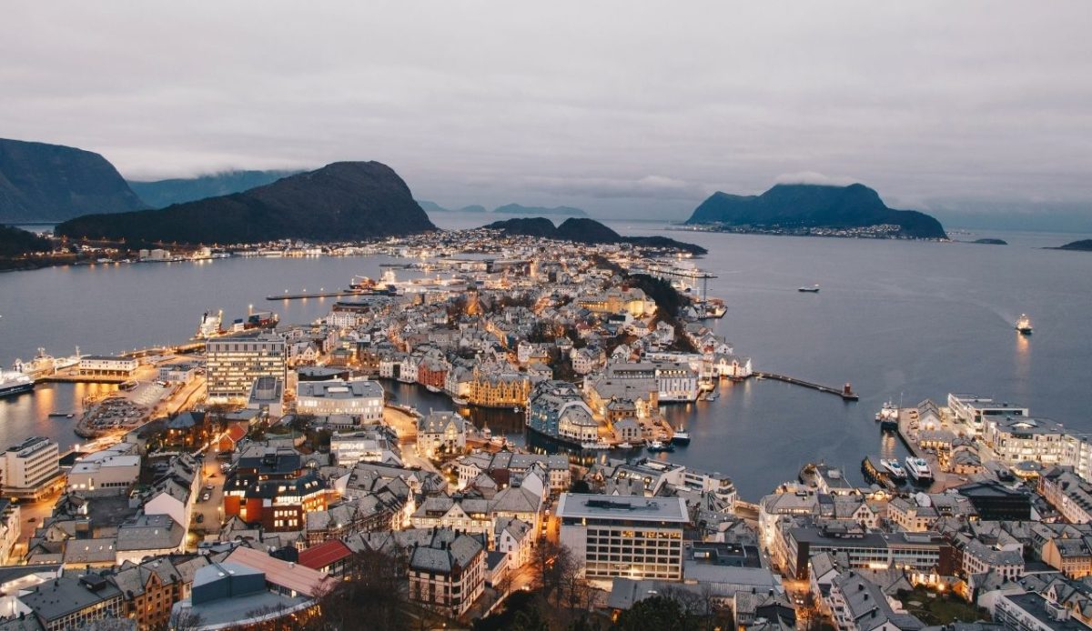 Aksla Viewpoint, Ålesund, Norway                     