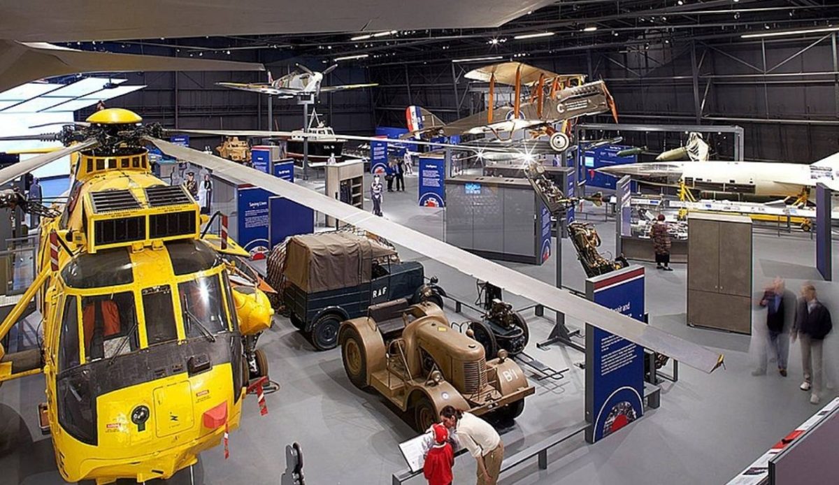 RAF Stories exhibit Sea King helicopter 