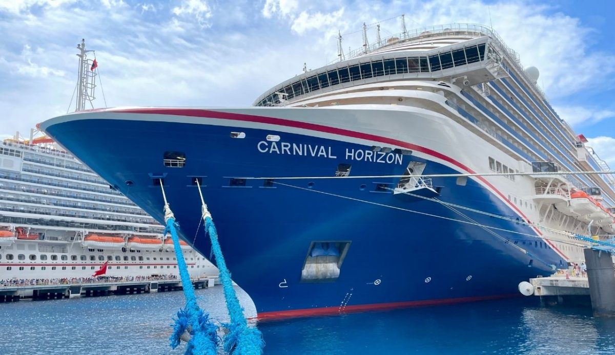 Carnival Horizon docked in Cozumel, Mexico           