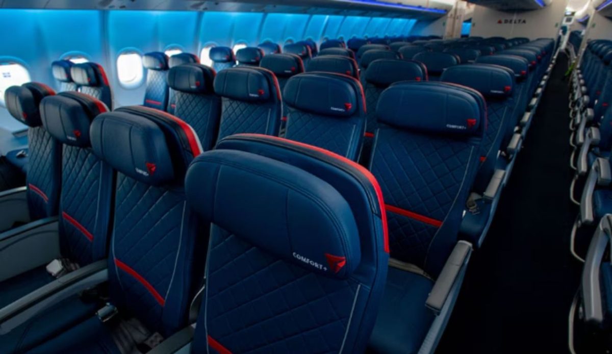 Delta Comfort+  seats              