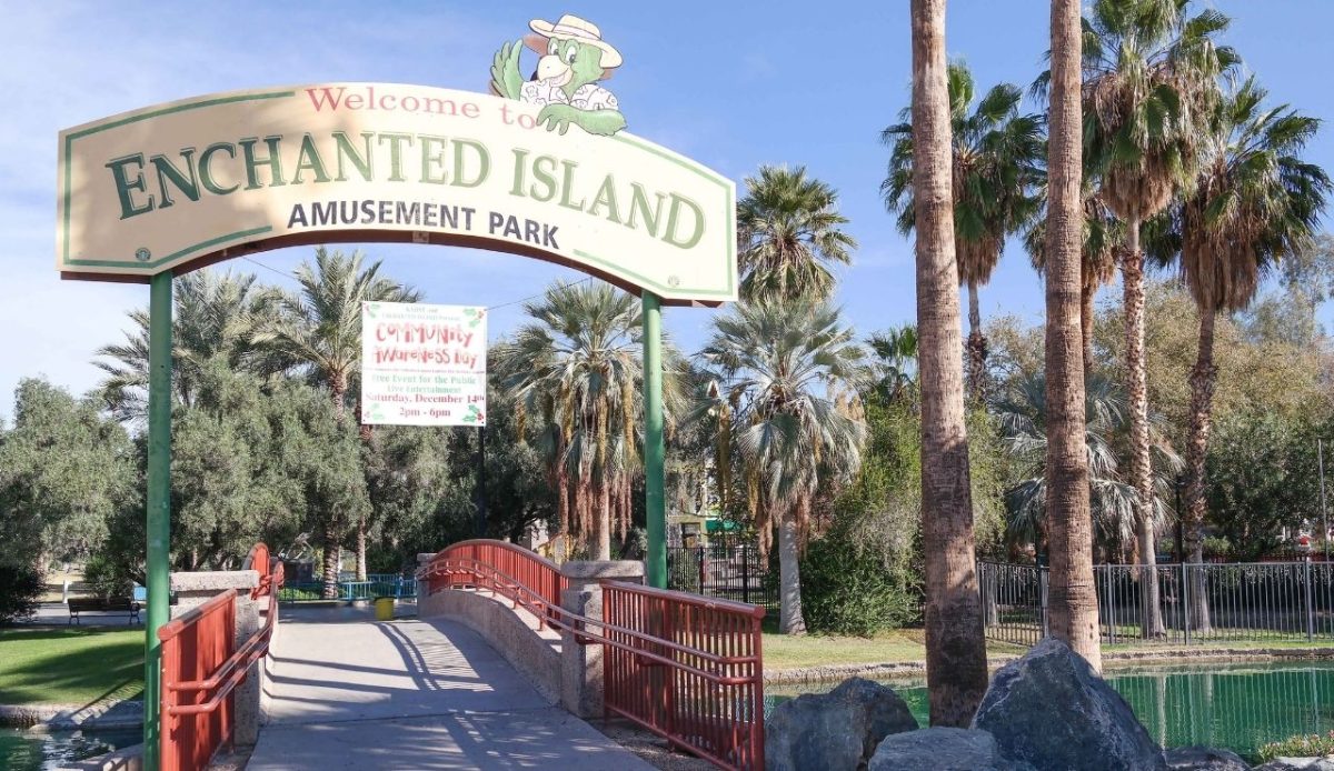 Enchanted Island at Encanto Park in Phoenix, Arizona                         