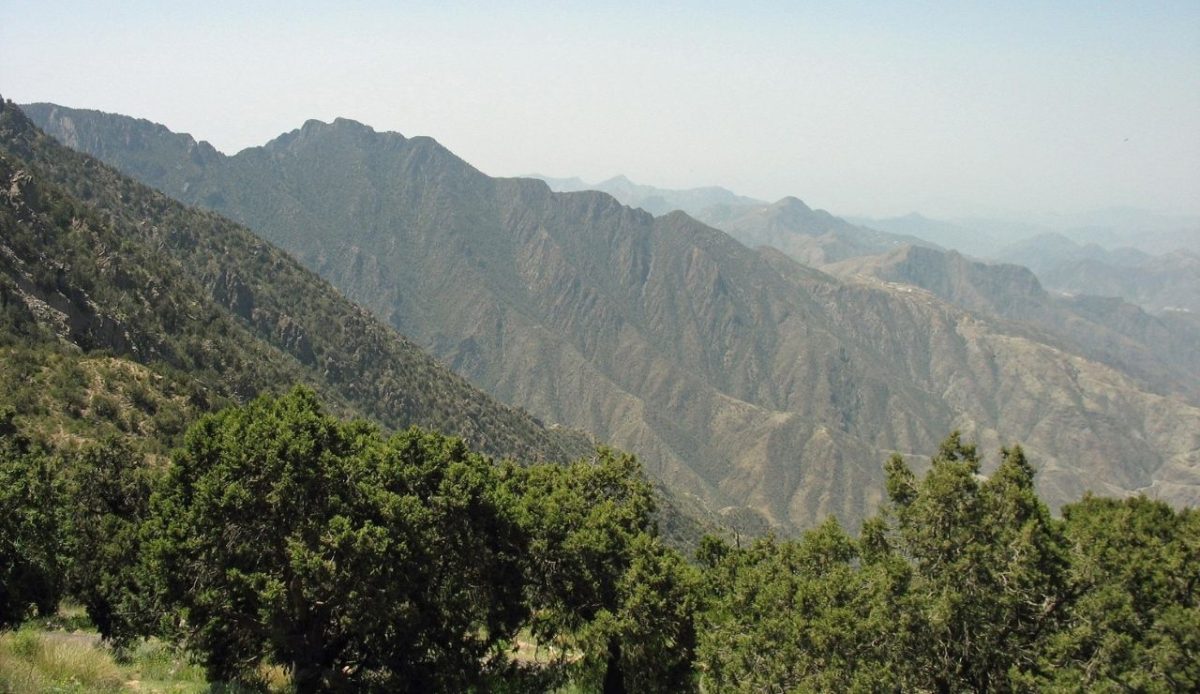 Highest point in Jabal Soudah, Saudi Arabia     