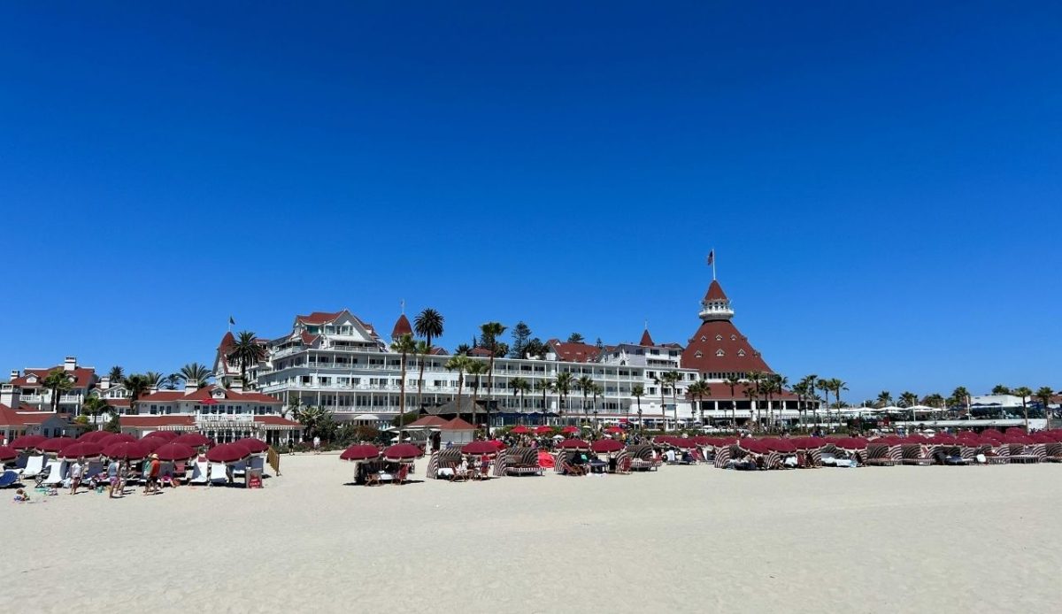 Hotel del Coronado on Coronado Beach in San Diego, California, USA            