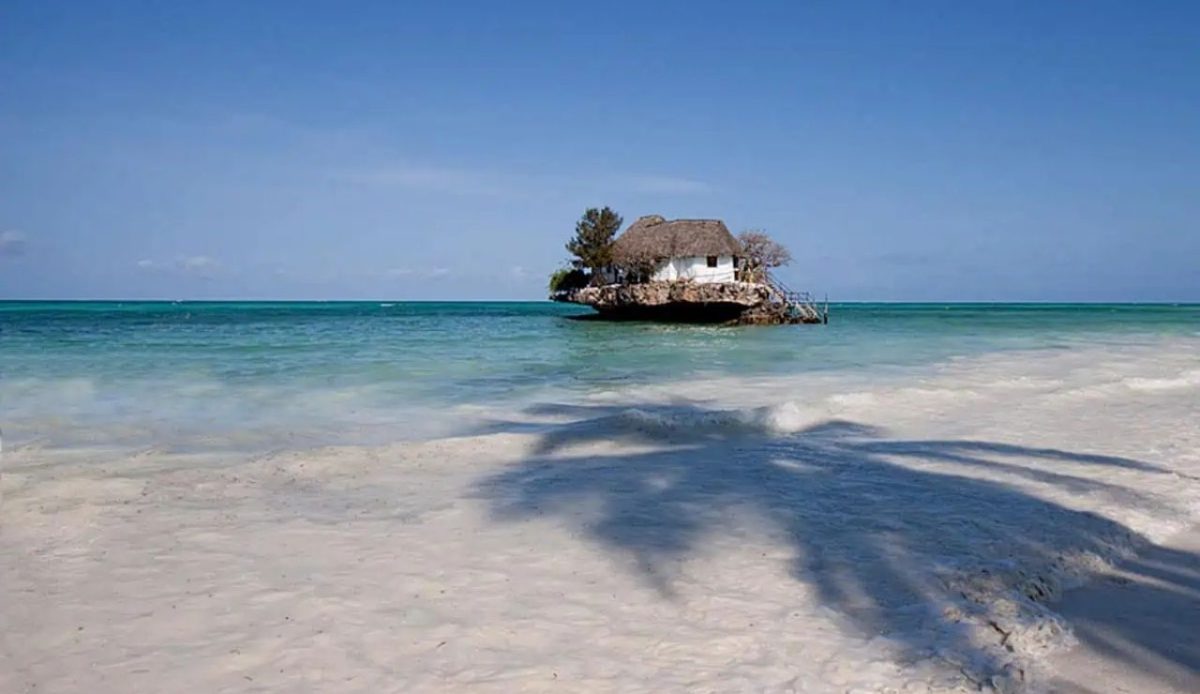 Island Dining Views at The Rock in Zanzibar, Tanzania                          www.therockrestauran