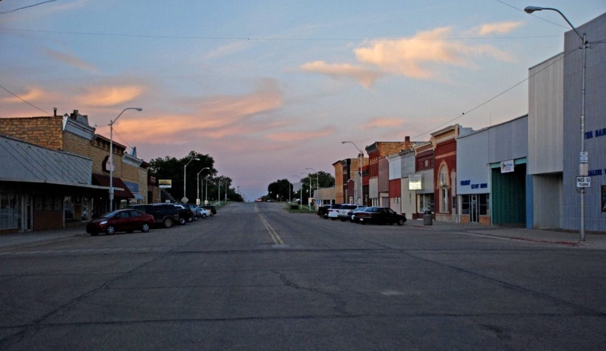 Lincoln business district (2010), Kansas  