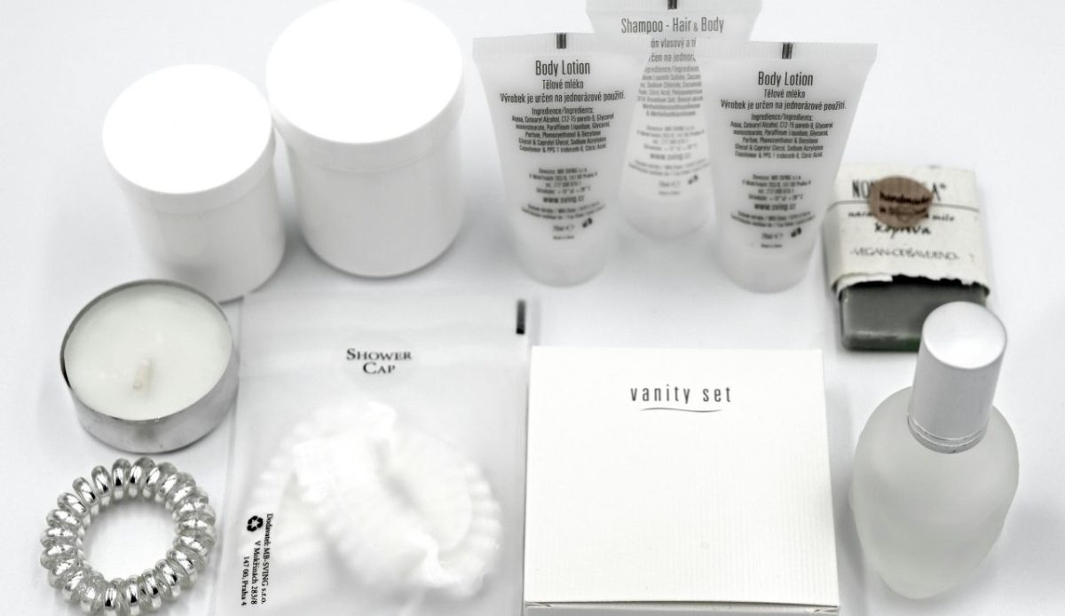 Luxurious Hotel Toiletries and Amenities Display