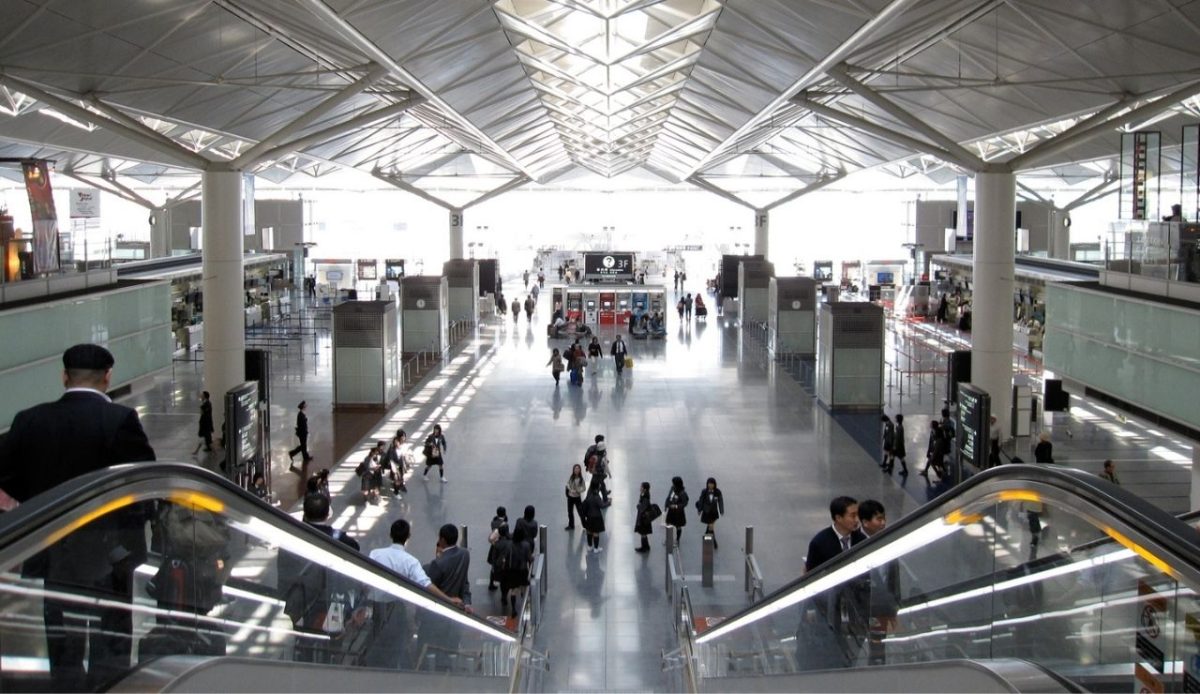 Main hall of Chubu Centrair International Airport (NGO), Japan                   