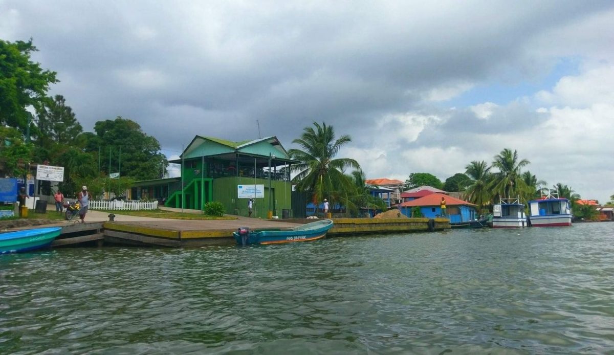 Municipal wharf of Pearl Lagoon, Nicaragua                        