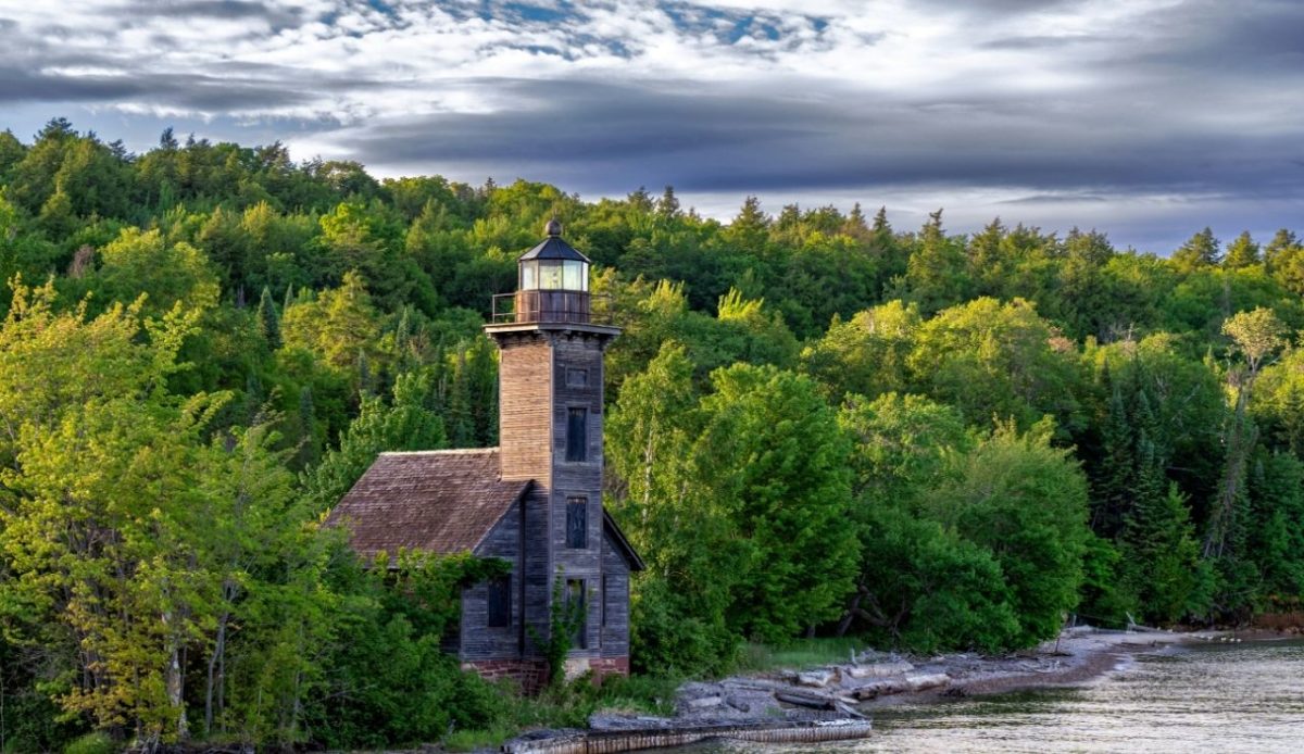Pictured Rocks Lighthouse, Michigan,USA        