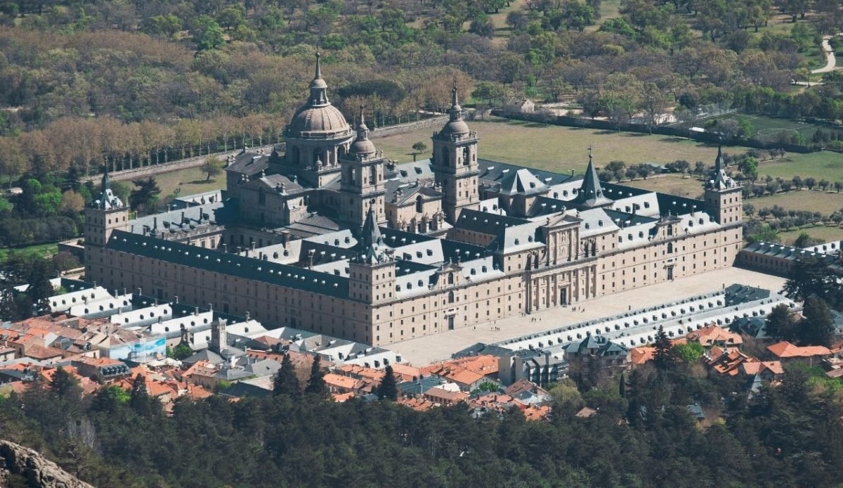 Royal Monastery of San Lorenzo De El Escorial in Spain                   