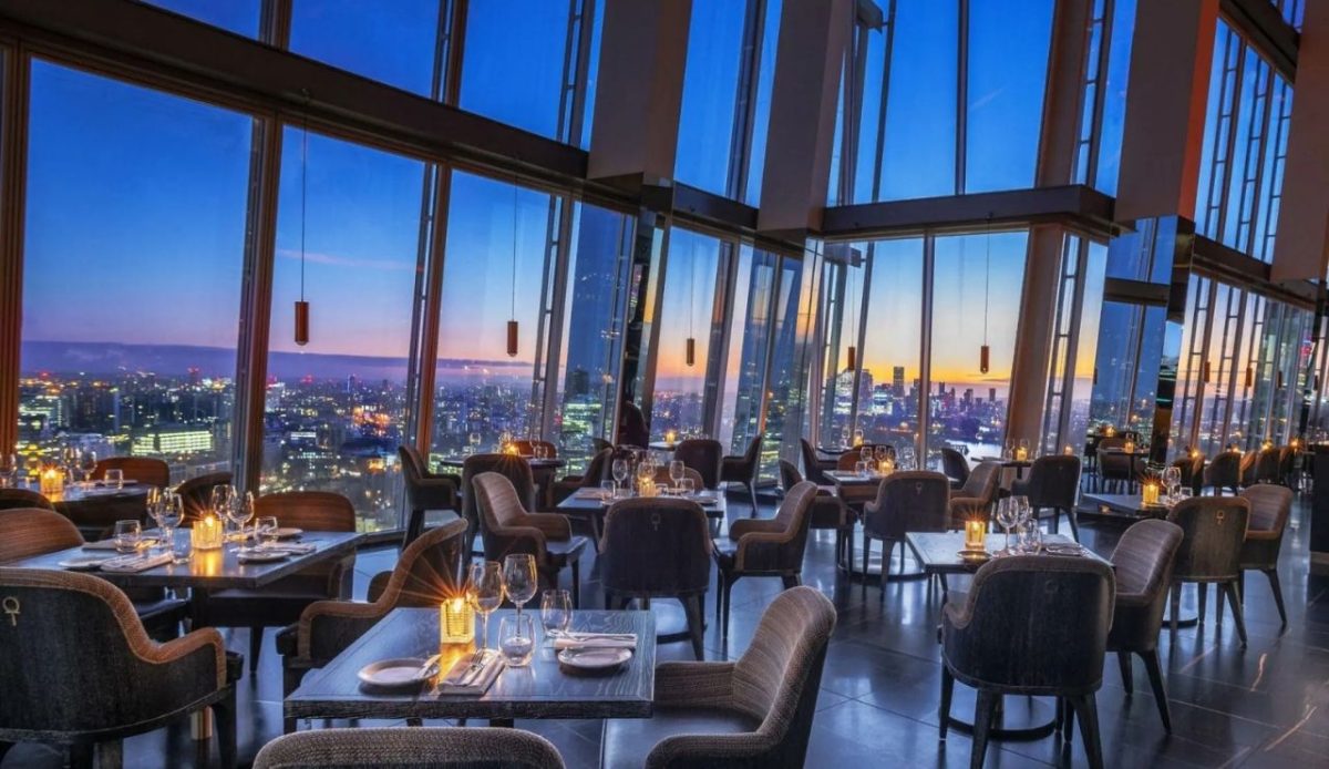 Skyline Dining Above London at Aqua Shard                        