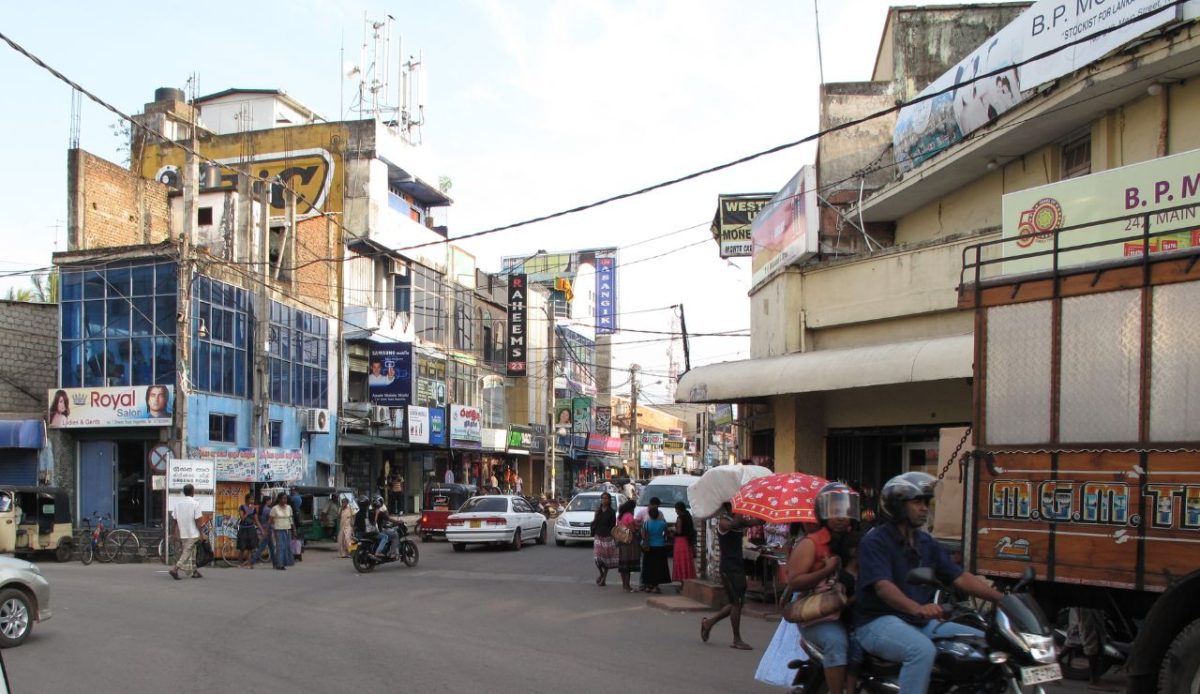 Street in Negombo, Sri Lanka         