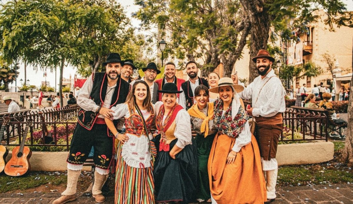 Tenerife celebrates the pilgrimage in the Canary Islands with vibrant traditions and colorful parades,Tenerife, Canary Islands,Spain          