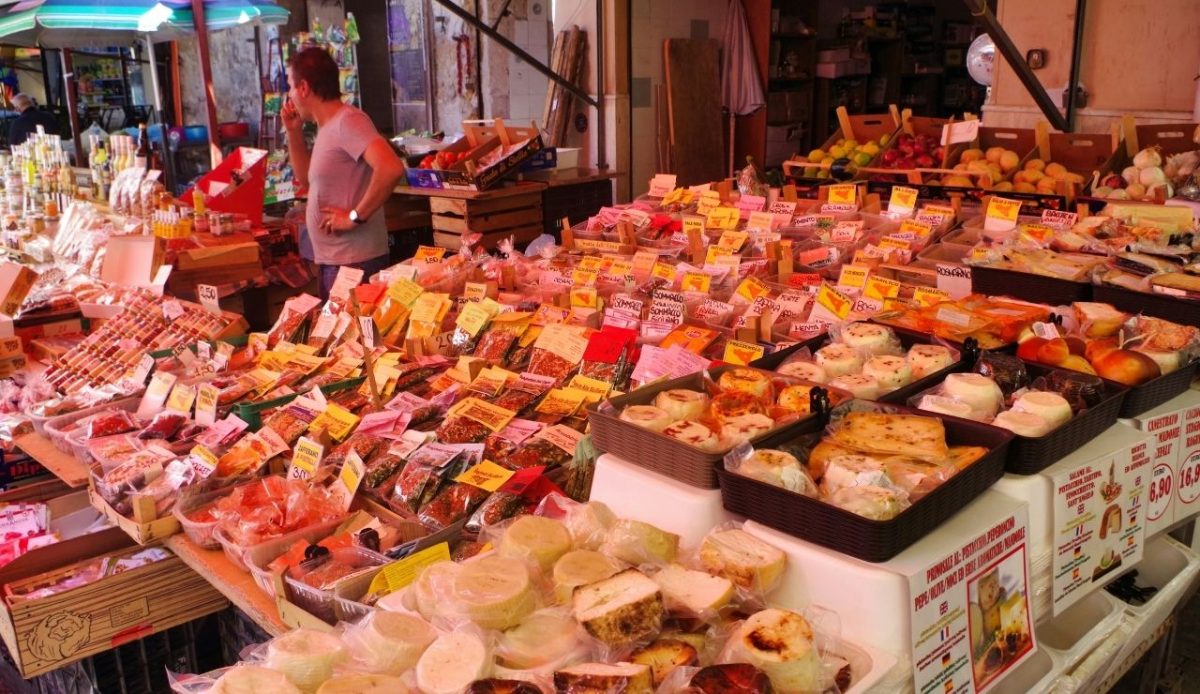 The Ballarò market street,Palermo, Sicily, Italy